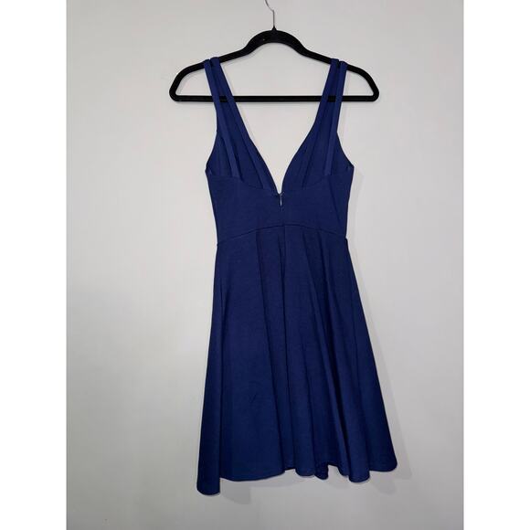 Lulus Forever Crush Navy Blue Strappy Sleeveless Skater Dress - Picture 3 of 5